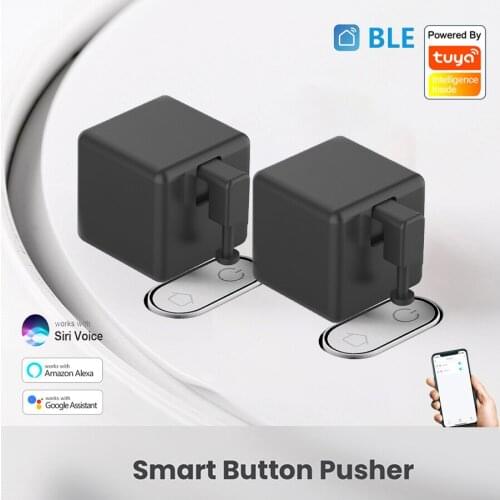 2 Pcs Auto Switchbot Tuya BLE Smart Button Pusher Tuya Smart Fingerbot Siri Alexa Voice Control by BLE Gateway Timer