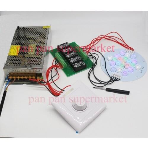 21leds 5 channels Led lamp +ldd-350h 5up driver+dimmer + 24V 5A power supply set