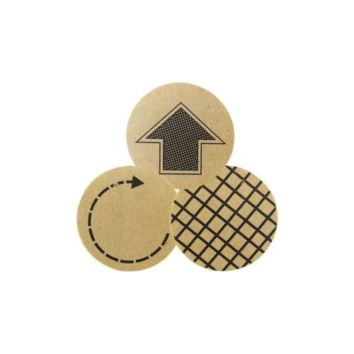 90pcs/pack Packing Sealing Label Round Arrow Plaid Pattern Cowhide Sealing Stickers Adhesive Sticker Stationery Supplies