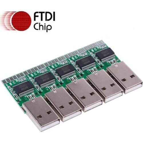 FTDI USB TTL UART 3V3 3.3V 5V Serial Module Adapter Converter Board Support Win10/8/7/XP/Android/Mac/Linux/Vista/Wince/Arduino