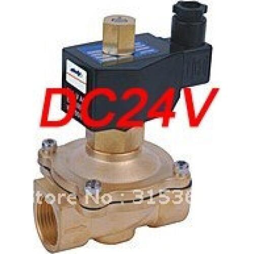 Free Shipping 5PCS 3/4'' Electric Solenoid Valve Water Air N/O 24V DC Normally Open Type