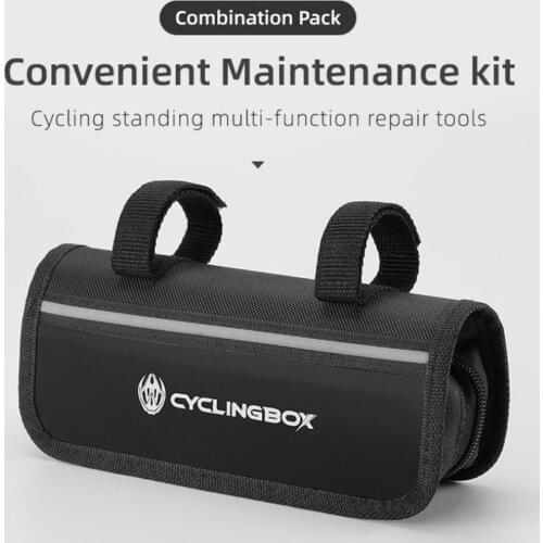 BG-0917 Bicycle Repair Tire Kit Convenience Repairing Multi-tool Mechanical Baffle Durable Combination Suit Widely Compatible