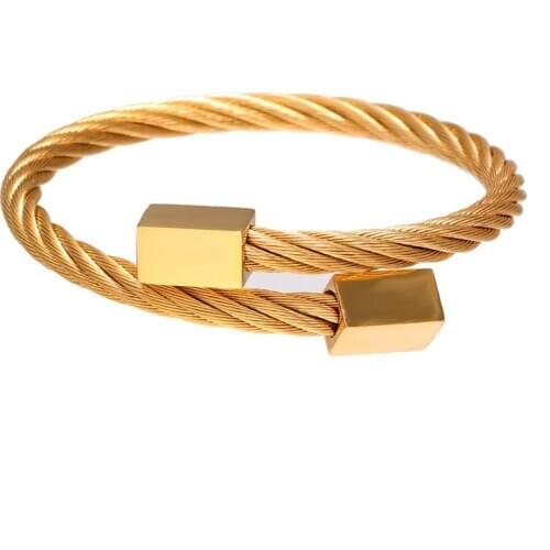 Stainless Steel Bangle Men Bracelet Titanium Adjustable Opening Cuff Charm Jewelry Pulseras Hombre Luxury Jewelry 2020