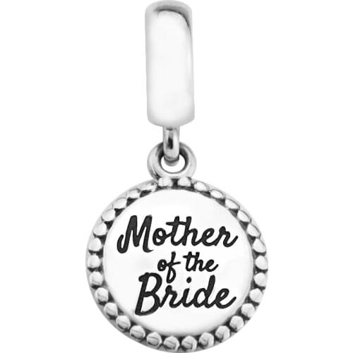 CKK 925 Sterling Silver Mother of The Bride Charms Original Beads Jewelry Making Fits For Bracelets & Bangle