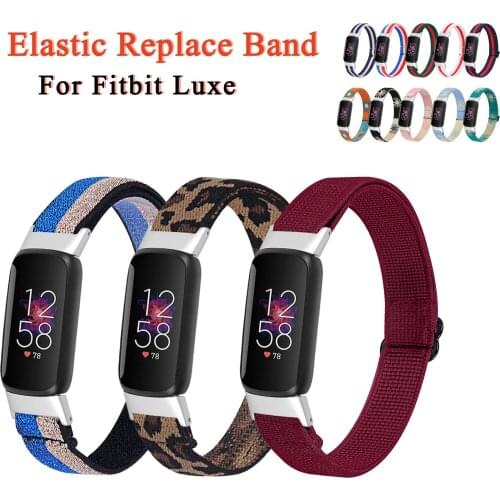 Elastic Strap For Fitbit Luxe Wristband Bracelet For Fitbit Luxe Watch Band Replacement Adjustable Belt Smart Watch Accessories
