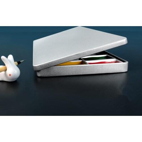 Flip Empty Box 24 Color White Night Watercolor Iron Box Envelope Postcard Box Empty Pigment Box Ultra Thin Storage Box