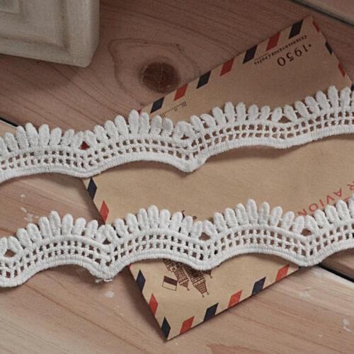 Cotton Lace Fabric Trim 2.2cm width cotton crochet lace trim for Wedding Clothes 5Yards/lot -QX