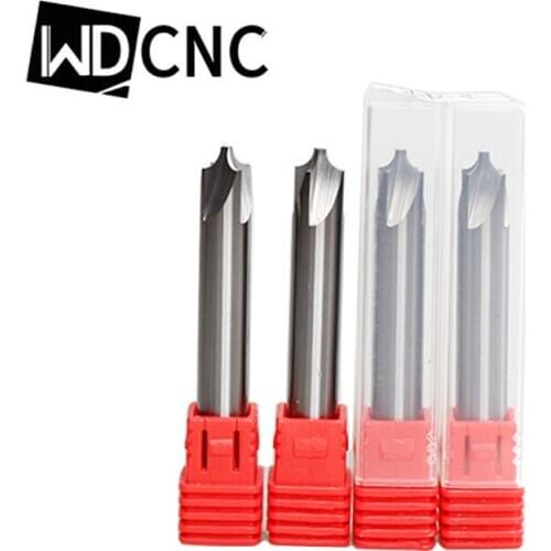 HRC55 Solid Carbide Arc R Angle milling cutter 2 and 4 Flutes CNC end mill Anti-R Chamfering Router Bit