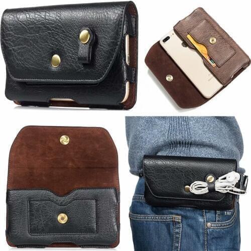 Leather Waist Bag Clip Belt Pouch Case For Ulefone Armor 10 9 9E 7 7E X7 X6 X5 3WT 3T X3 3 6E 6 3 X X2 2S 2 5 Power 6 5 5S 3S 3L