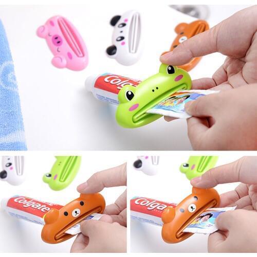Hot Bathroom Home Tube Squeezer Easy Cartoon Toothpaste Dispenser Rolling Holder Kitchen Bathroom Decor Accessories Dropshipping