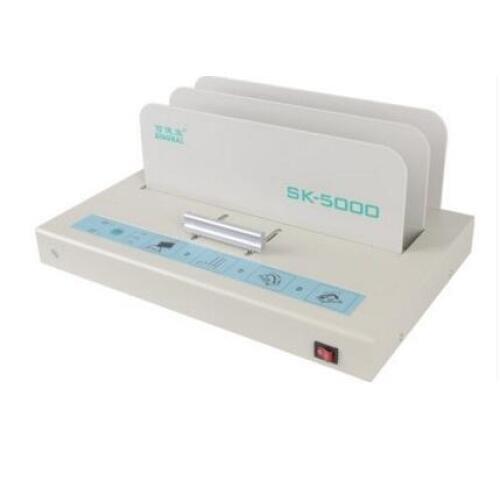 20V/ 50Hz 100 W SK5000 Hot Glue Stitching Machine binding machine Thermal Paper Binder Metal Electric Book Maker thickness 50MM
