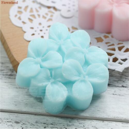 Muti-petaled Cherry Blossom Hydrangea DIY Handmade Soap Silicone Mold Soap Making Set Fondant Cake Chocolate Mold Cake Decor