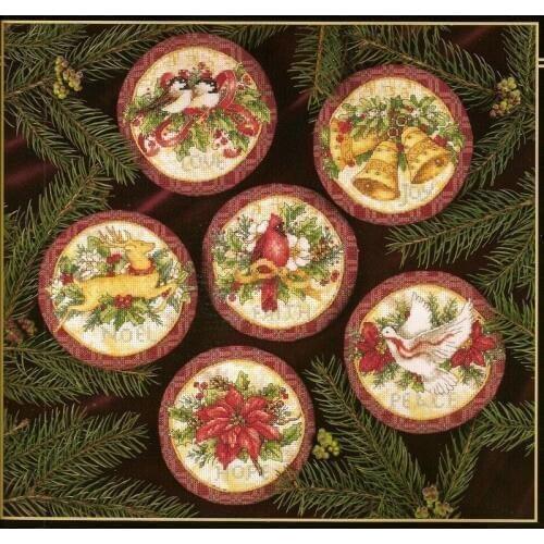 Top Quality Lovely Hot Sell Counted Cross Stitch Kit Old World Holiday Ornaments Ornament dim 08813