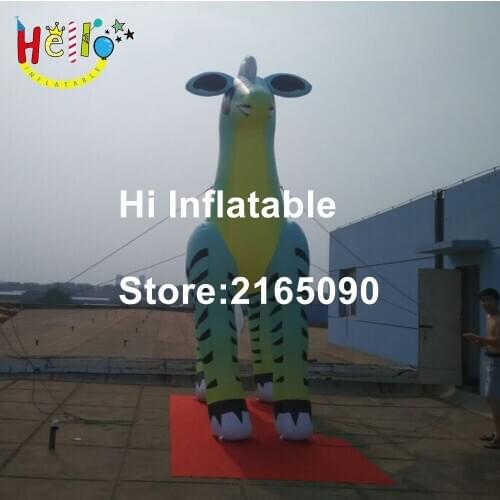 3 m high circus party event decor Inflatable zebra horse animal mode