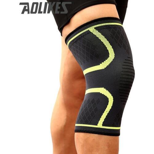 Volleyball Running Basketball Man Women Non-Slip Fitness Riding Elastic Nylon Sports Breathable Knee Pads Compression Knee Pads