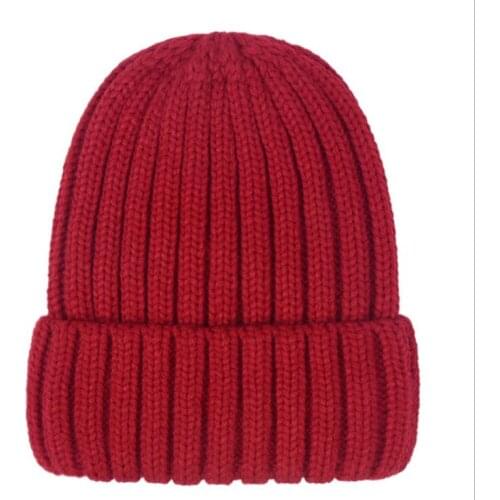 2020 New winter knit hats mens and womens outdoor warm thickening plus velvet loose winter caps