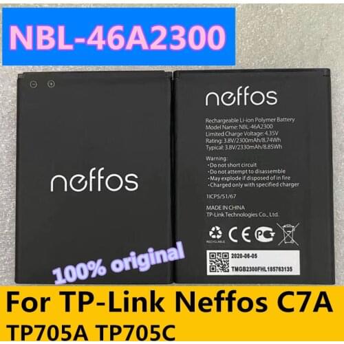 Original High Quality 2330mAh NBL-46A2300 Battery For TP-Link Neffos C7A TP705A TP705C Batteries
