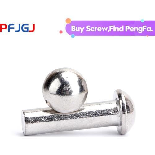 Peng Fa 201 stainless steel semi-round head solid rivet round head rivet solid rivet M3 M4 M5