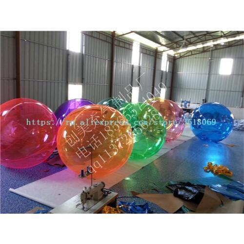 Sell 2 meters diameter PVC color water walking ball, water fun sports games rolling ball