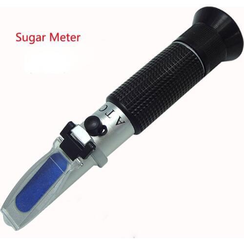 Hand Held Brix Refractometer For Sugar Beer Brix Test Optical 0-32% Brix RHB-32ATC Refractometer Meter 30PCS