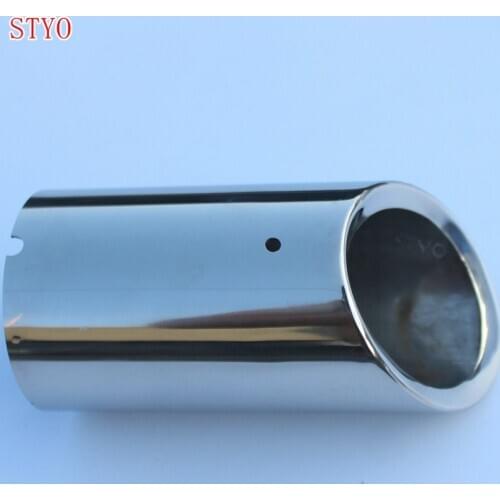STYO Car Stainless Steel Exhaust Tail Pipes trim For VW Jetta MK6 Scirocco Octavia Superb Passat CC Golf Variant