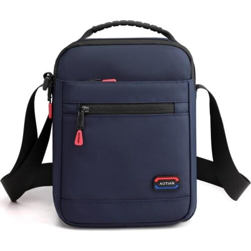 AOTIAN NEW Mens Shoulder Bag Multi-pocket Man Crossbody Bag Boys Messenger Bag Business Nylon Male Purse Travel tote Handbags