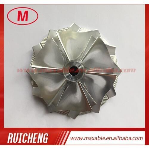 TD04HL 19T 49189-x 46.02/58.00mm 6+6 blades reverse turbocharger billet/milling/aluminum 2618 compressor wheel