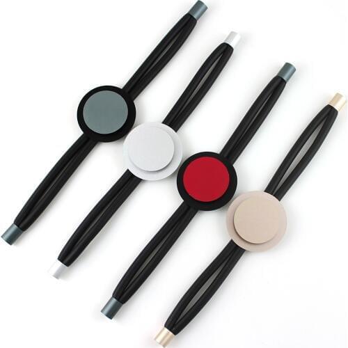 4 colors New Women Watch Bracelets Aluminum Round Layering Handmade Rubber Chian Bracelet Fashion Gothic Hand Chians