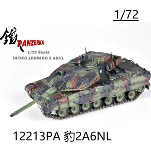 1:72 Scale Leopard 2A6NL Netherlands 2A6 Finished Tank Model Toys Diecast & Toy Vehicle Model for Collectible Display Souvenir