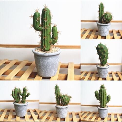 1Pc Artificial Succulent Cactus Bonsai DIY Stage Garden Holiday Home Party Decor Miniature Landscape DIY Ornament Crafts