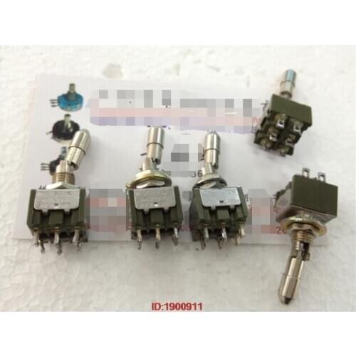 1pcs/lot Used NKK M-2022L 6-pin twist switch pull switch NO-NO 6A.125VAC