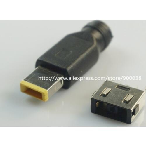 2 pairs Laptop DC Power Jack Connector Female Socket vertical plus 5.5x2.0 mm DC Power Plug adapter