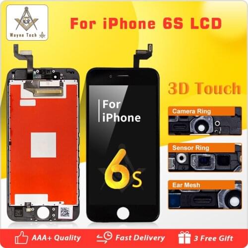 5PCS/LOT AAA+ LCD For iPhone 6S LCD Display Screen Touch Glass Screen Digitizer Assembly Replacement DHL Free Shipping