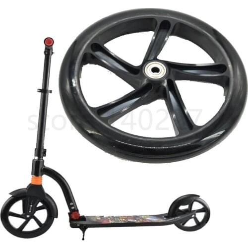 8 Inch PU Tire Scooter Wheel 200 Mm PU High Quality Wheel Thickness 30 Mm ABEC-7 Bearing