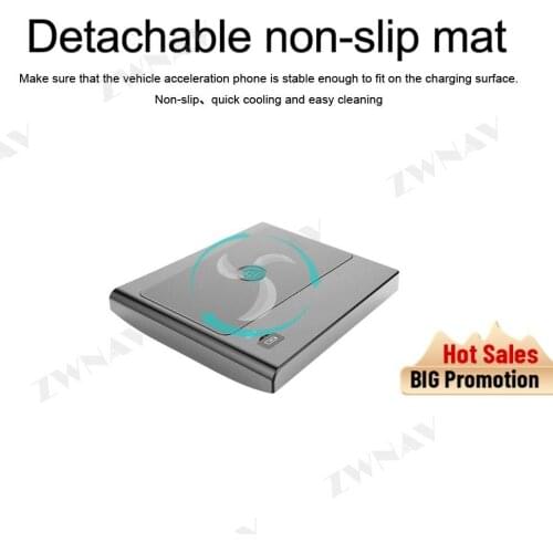 QI Car wireless charger for Toyota Prado 2018（VX NAVI is incompatibility）intelligent infrared Wireless Charging Car Phone Holder