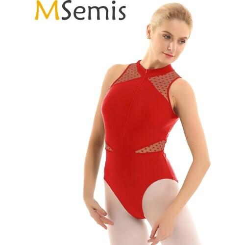 Ballet Leotard For Women High Quality Cotton Mesh Ballet Dancing Costume Professional Adult Sexy Gymnastics Leotards
