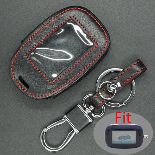 Starline B92 Leather Case Car Key shell for Starline B92/B64/B62/B94 Twage Two Way Car Alarm System LCD Remote Controller Cover