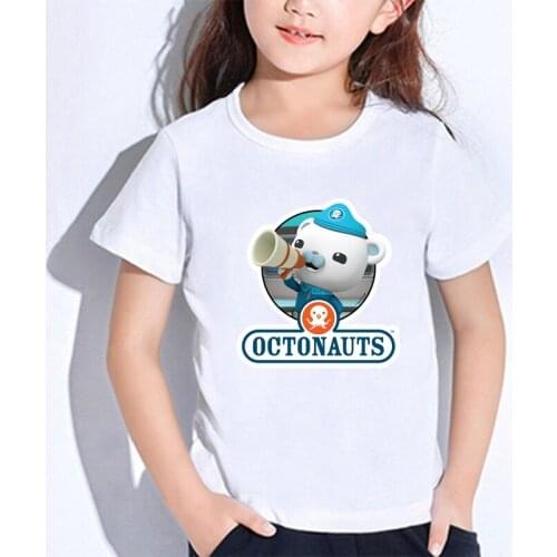 Children Octonauts T-shirts Kids Cartoon Anime T Shirts Boys Girls Short Sleeves Tshirts Kawaii Toddler Tee Tops Casual Clothes