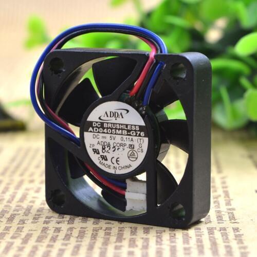 FOR ADDA/Xiaxi AD0405MB-G76 5V 0.11A 4CM 4010 3-wire double ball cooling fan