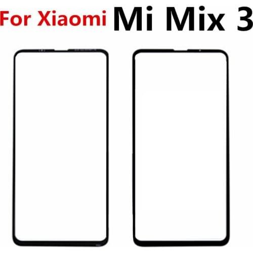 For Xiaomi Mi Mix 3 Touch Panel Front Screen Outer Glass Touch Outer Cover Panel Lens Replacement Parts for xiaomi mix3