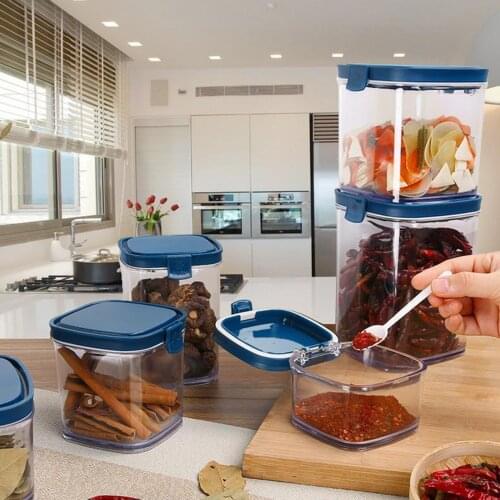 Coarse Grains Sealed Cans Grain Storage Compartments for Storage of Dried Goods Beans Grain Storage Box MC889