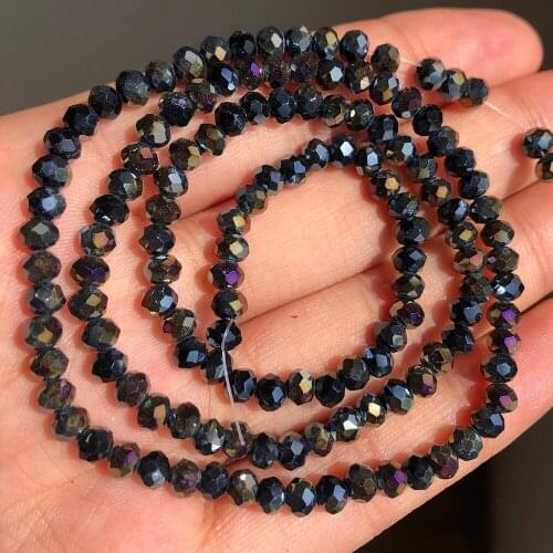 Faceted Austria Mix AB Color Crystal Beads Jewelry Loose Spacer Beads For DIY Needlework Jewelry Making 3/4/6/8mm