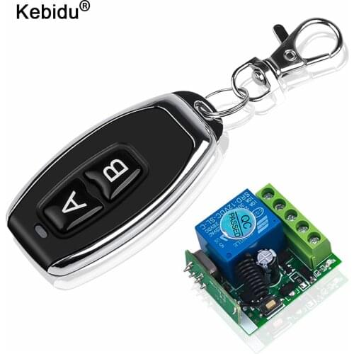 Kebidu 433Mhz 220V 10A Wireless Remote Control Switch 12V 1CH relay Receiver Module RF Transmitter 433 Mhz Remote Controls