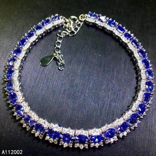 KJJEAXCMY fine jewelry natural sapphire 925 sterling silver new women hand bracelet support test exquisite hot selling