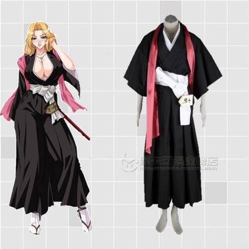 BLEACH Matsumoto Rangiku Cosplay Costume+scarf+belt