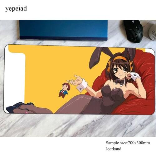 Melancholy Of Haruhi Suzumiya mouse pad best mousepads gaming mousepad gamer Indie Pop personalized mouse pads keyboard pc pad