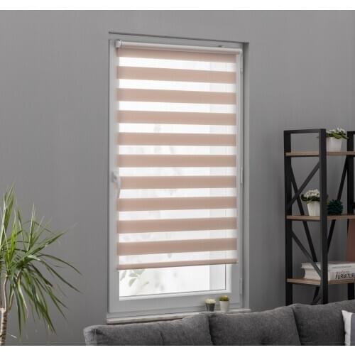 Lucra Concept Roller Blind with Beige clamp supports,Roller Blind Without Drilling with Accessories, for Blinds for windows and doors