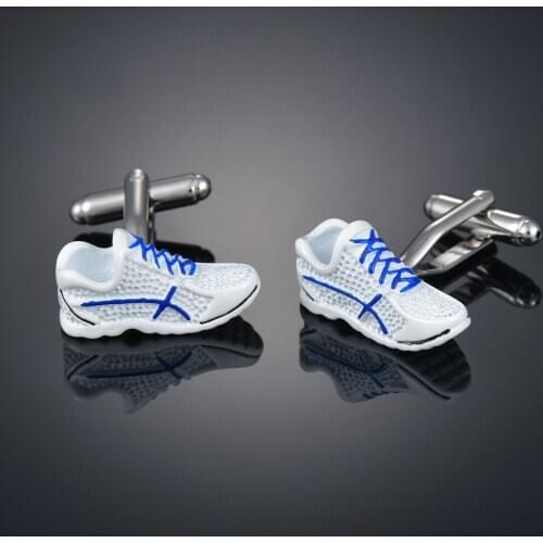 Fashion white running shoes shoes sleeve nail French long sleeve shirt sleeve nail shirt accessories Cufflinks