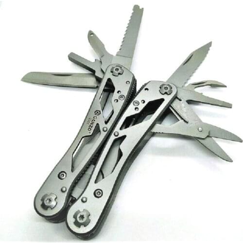 Ganzo 26 In One Stainless Long Nose EDC G202 Folding Multi plier Car Repair Tool Portable Knife Hand Tools Sets