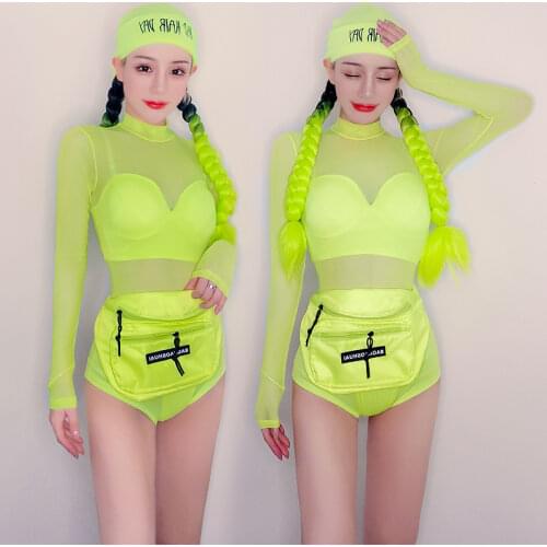 New DS DJ Costumes Jazz Dance Costumes Festival Rave Outfits Sexy Outfits For Woman Nightclub Bar Gogo Dance Clothing DQS6096